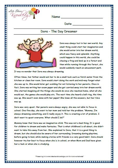 Grade 3 Comprehension Worksheets Comprehension Worksheets Worksheets 