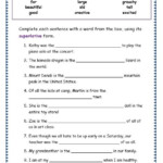 Grade 3 Grammar Topic 15 Superlative Adjectives Worksheets Free