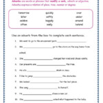 Grade 3 Grammar Topic 16 Adverbs Worksheets Lets Share Knowledge