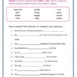 Grade 3 Grammar Topic 16 Adverbs Worksheets Lets Share Knowledge