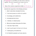 Grade 3 Grammar Topic 19 Conjunctions Worksheets