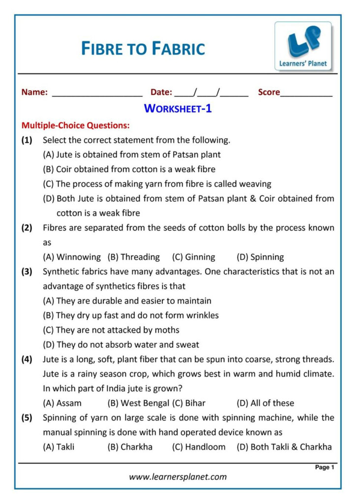 Grade 6 Science Olympiad Fibre To Fabric Magazine