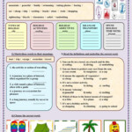 Holiday Time Worksheet Holiday Worksheets Summer Vocabulary Time