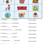 IN ON OR UNDER Preposition Worksheets Preposition Worksheets