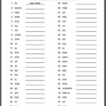 Irregular Verb Practice Worksheet Irregular Past Tense Verbs