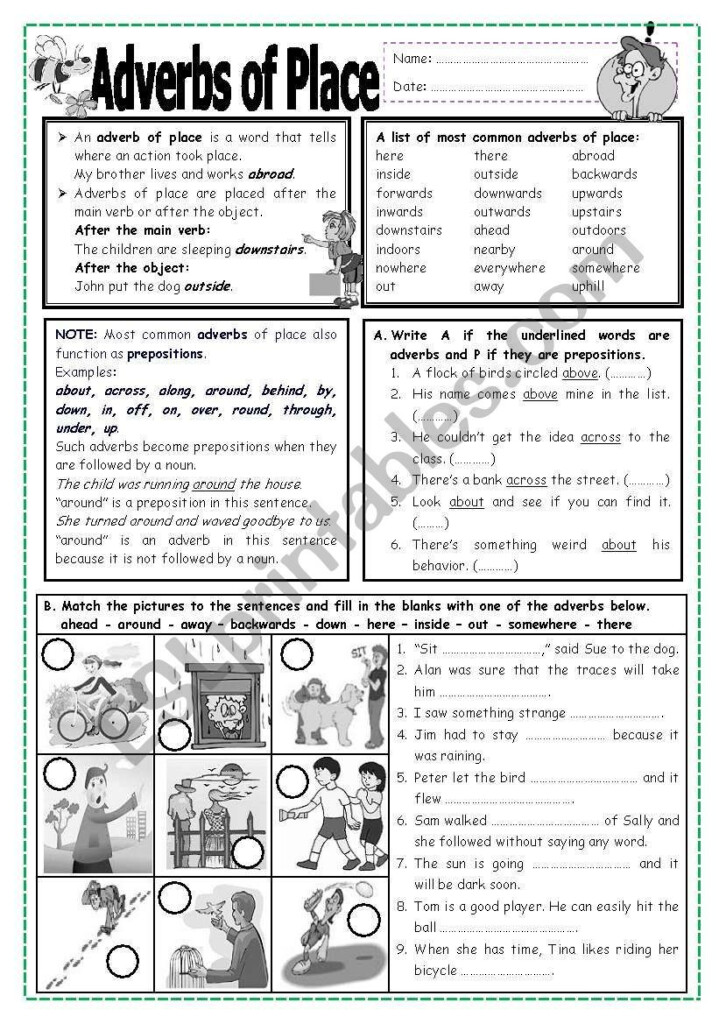 Adverbs Differentiated Worksheets AdverbWorksheets