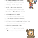 Modal Verbs 1 Worksheet