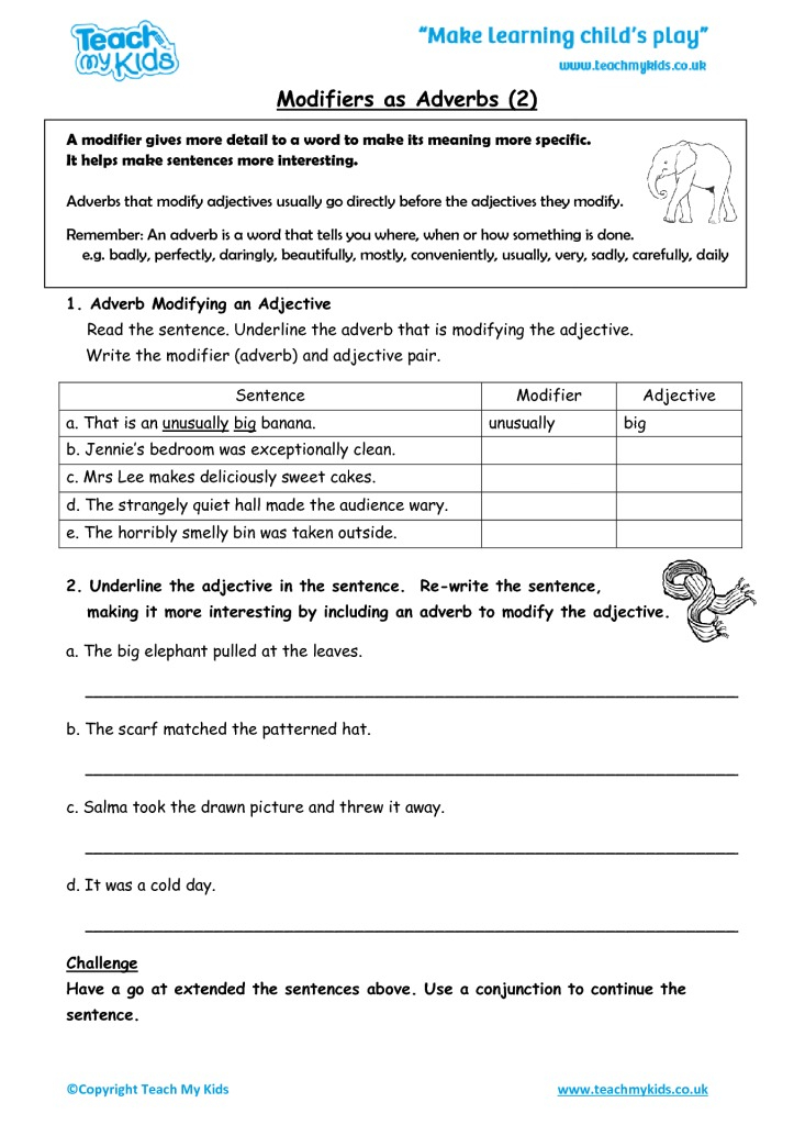 Modifiers As Adverbs 2 TMK Education