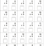 Multiplication Worksheets Multiply Numbers By 1 To 5 Multiplication