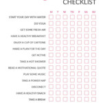 My At Home Self Care Routine FREE Printable Self Care Checklist