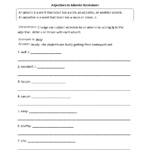 Noun Verb Adjective Adverb Worksheet Pdf Db excel