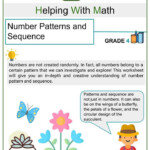 Number Patterns And Sequence 4th Grade Math Worksheets Helping With Math