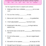 Page 6 Conjunctions Worksheet Conjunctions Worksheet Grammar