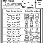 Phonics Activities And Worksheets My First CVC Sentence