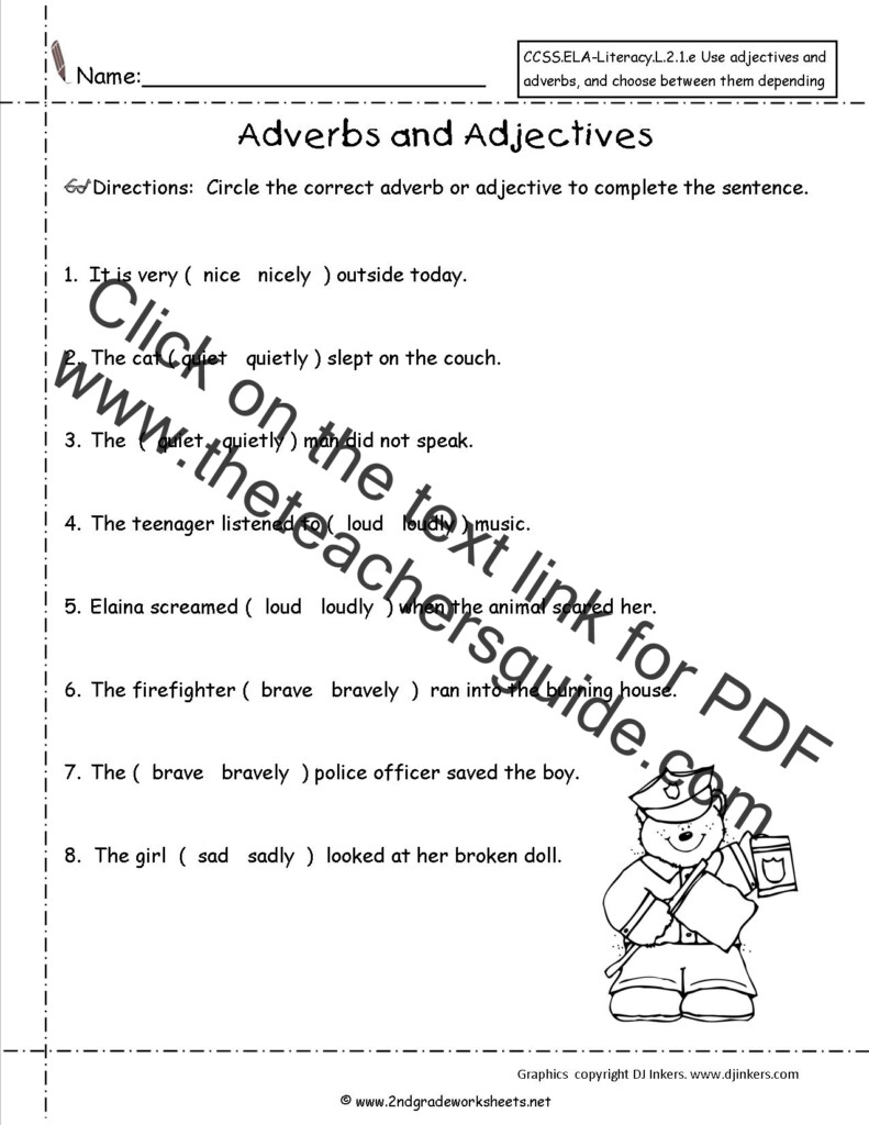 Pin By K R On Language Adverbs Worksheet Verb Worksheets 2nd Grade 