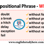 Prepositional Phrases WITHOUT English Study Here