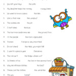 Prepositions Of Place IN ON And AT Exercise Worksheet