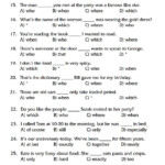 Present Perfect Vs Past Simple Adverbs Relative Clause Worksheet