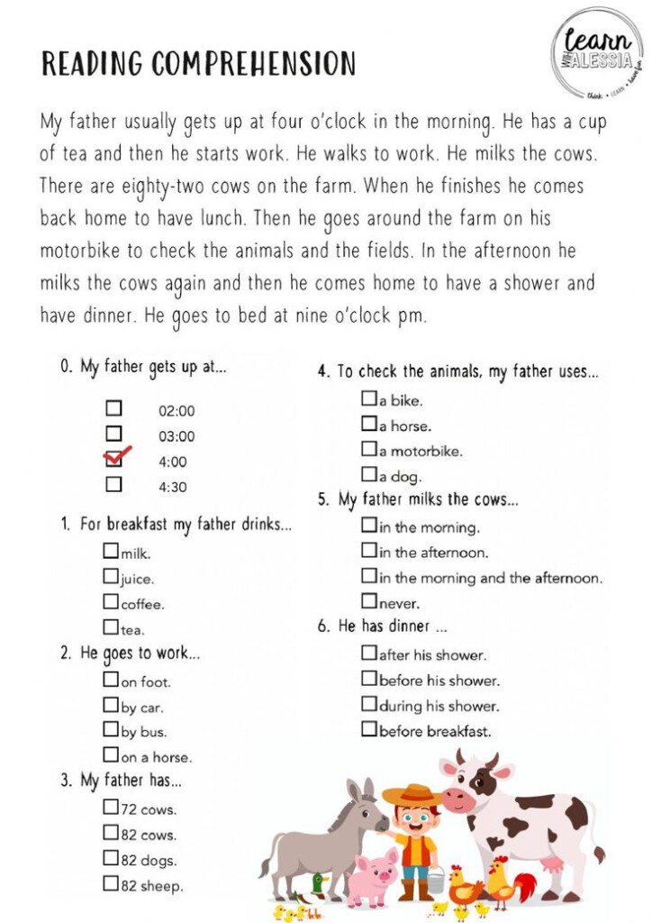 Reading Comprehension Online Exercise For Grade 5 In 2021 Reading 