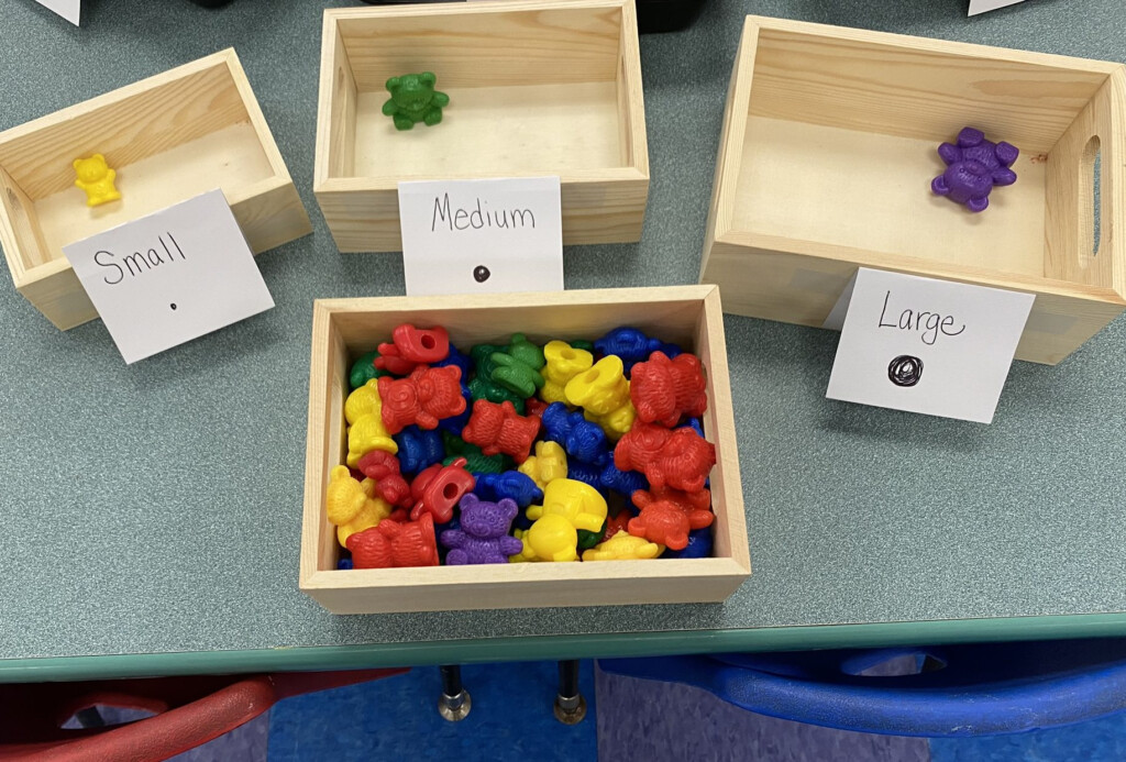 Small Medium And Large Mixed Object Sorting Activity For Preschoolers 