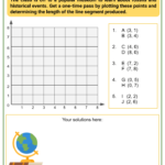 Solving Word Problems Involving Coordinate Plane 5th Grade Worksheets