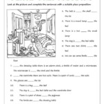 Spanish Prepositions Of Place Worksheet Places Worksheet Preposition