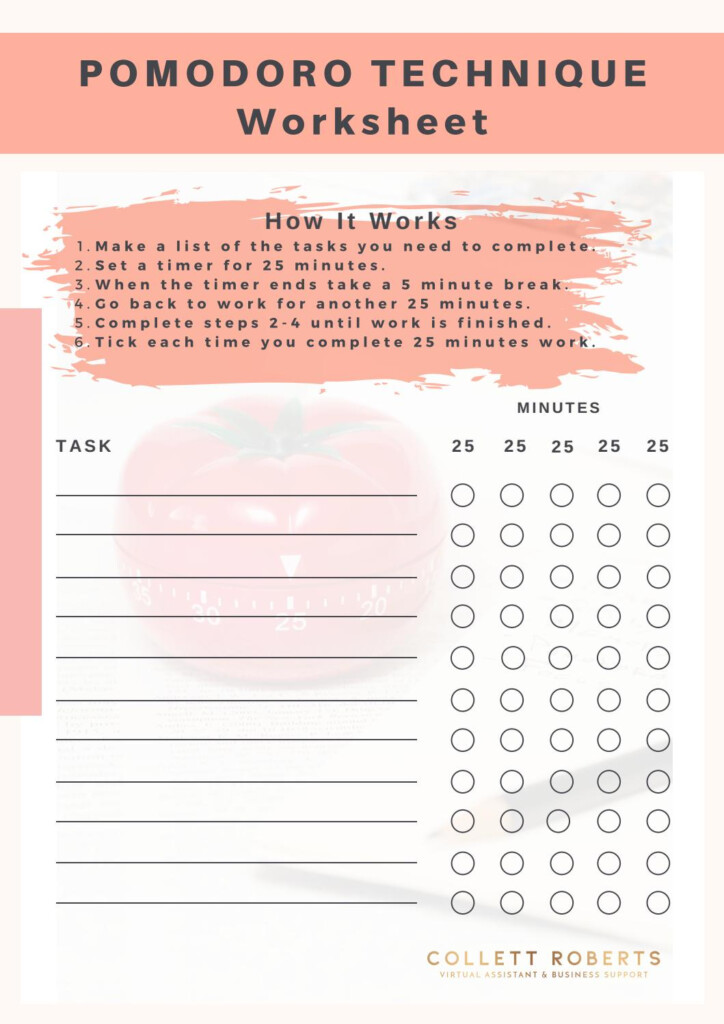 Time Management Tips The Pomodoro Technique By Collettrobertsvabs Issuu