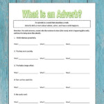 What Is An Adverb Free Beginning Adverb Worksheet For Kids Adverbs