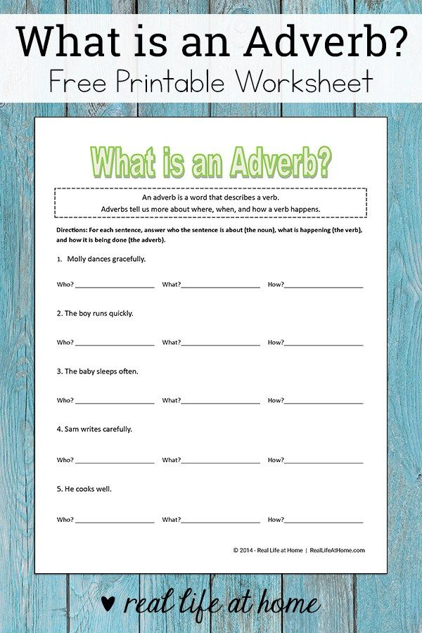 What Is An Adverb Free Beginning Adverb Worksheet For Kids Adverbs 